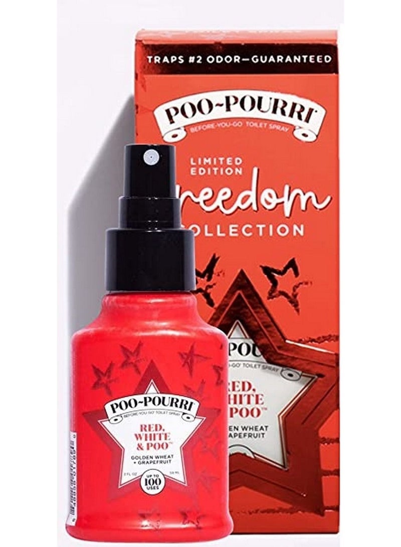 Poo-Pourri Limited Edition Freedom Collection Red White & Poo Toilet Spray 59 ml
